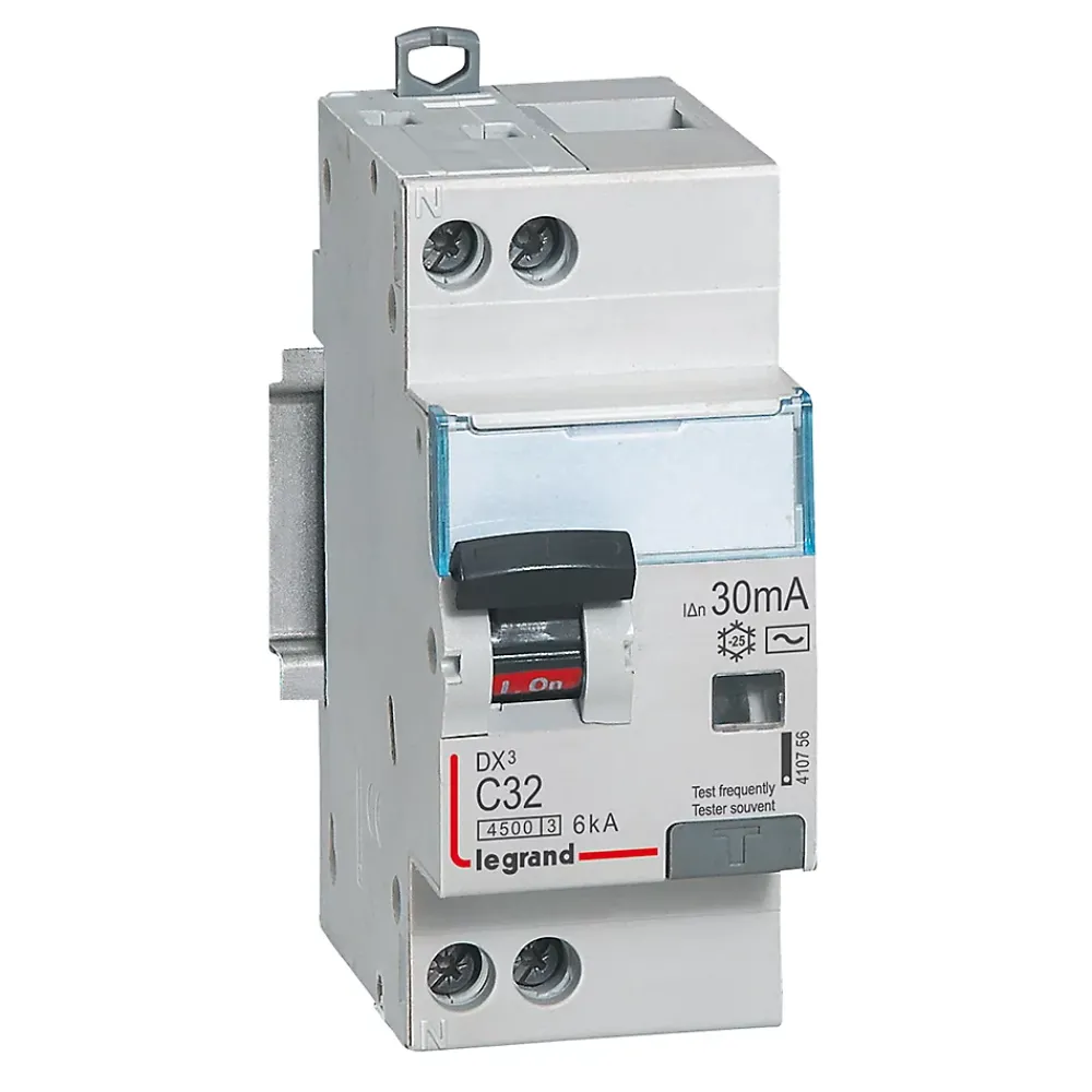 Legrand Interrupteur Et Disjoncteur Différentiel-Disjoncteur différentiel type AC 30mA - 32A