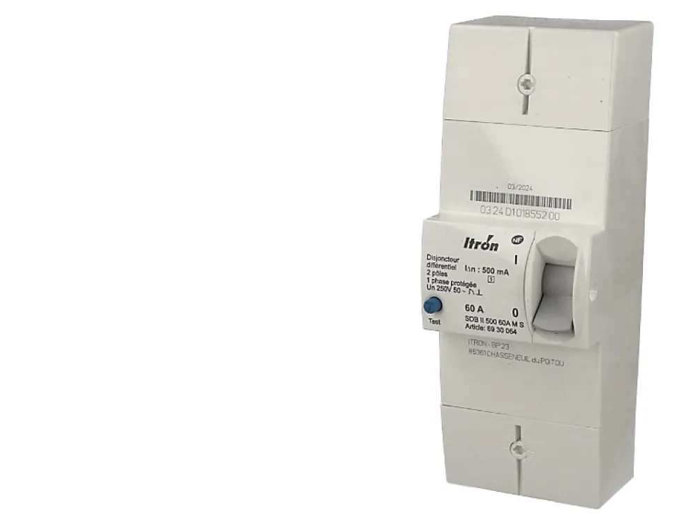 Actaris-Itron Disjoncteur EDF monophasé sélectif 60A Itron Actaris