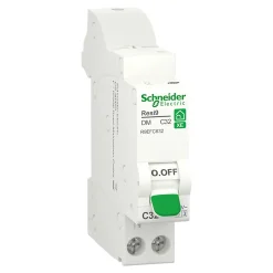 Schneider Electric Disjoncteur embrochable courbe C phase + neutre 32A Resi9 XE