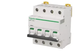 Schneider Electric Disjoncteur modulaire tétrapolaire Schneider Acti9 iC60N 2A courbe C