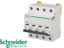 Schneider Electric Disjoncteur modulaire tétrapolaire Schneider ic60n 16A courbe C