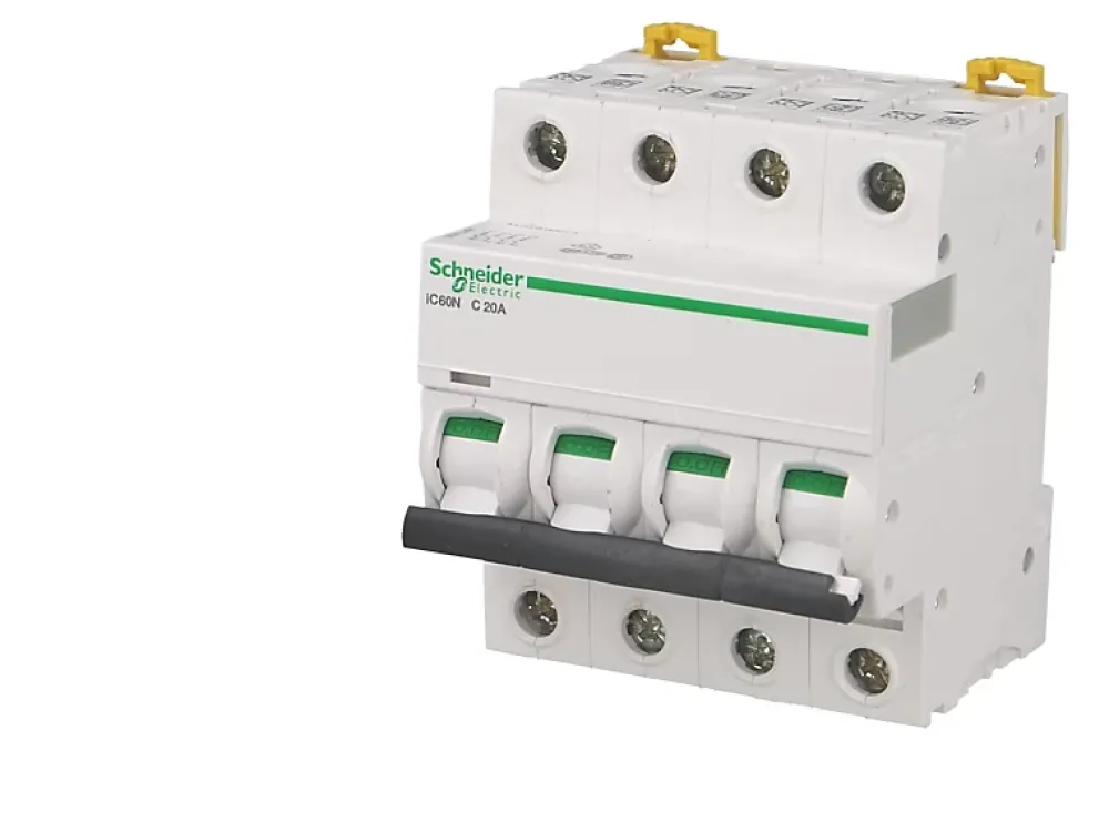 Schneider Electric Disjoncteur modulaire tétrapolaire Schneider Acti9 iC60N 16A courbe C