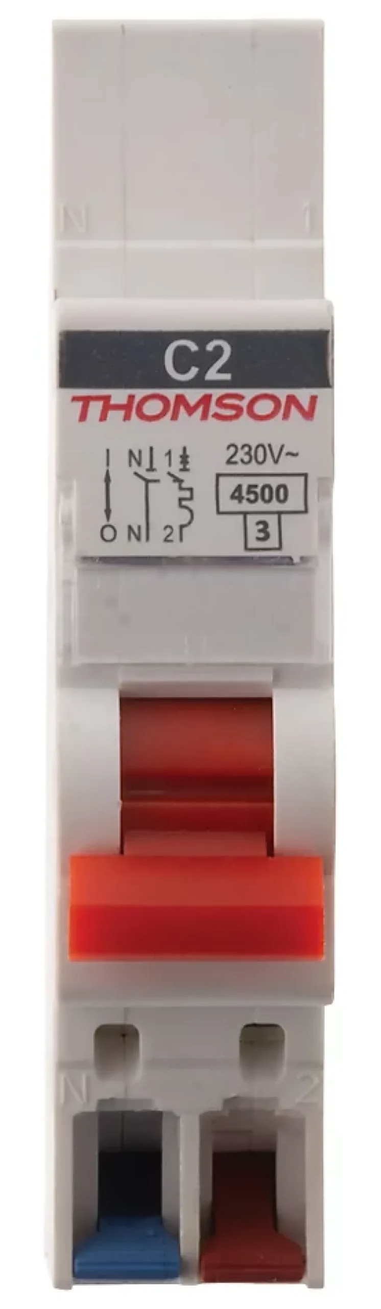 Thomson Disjoncteur Et Coupe-Circuit-Disjoncteur 1P+N bornes auto 2A Easy Connect