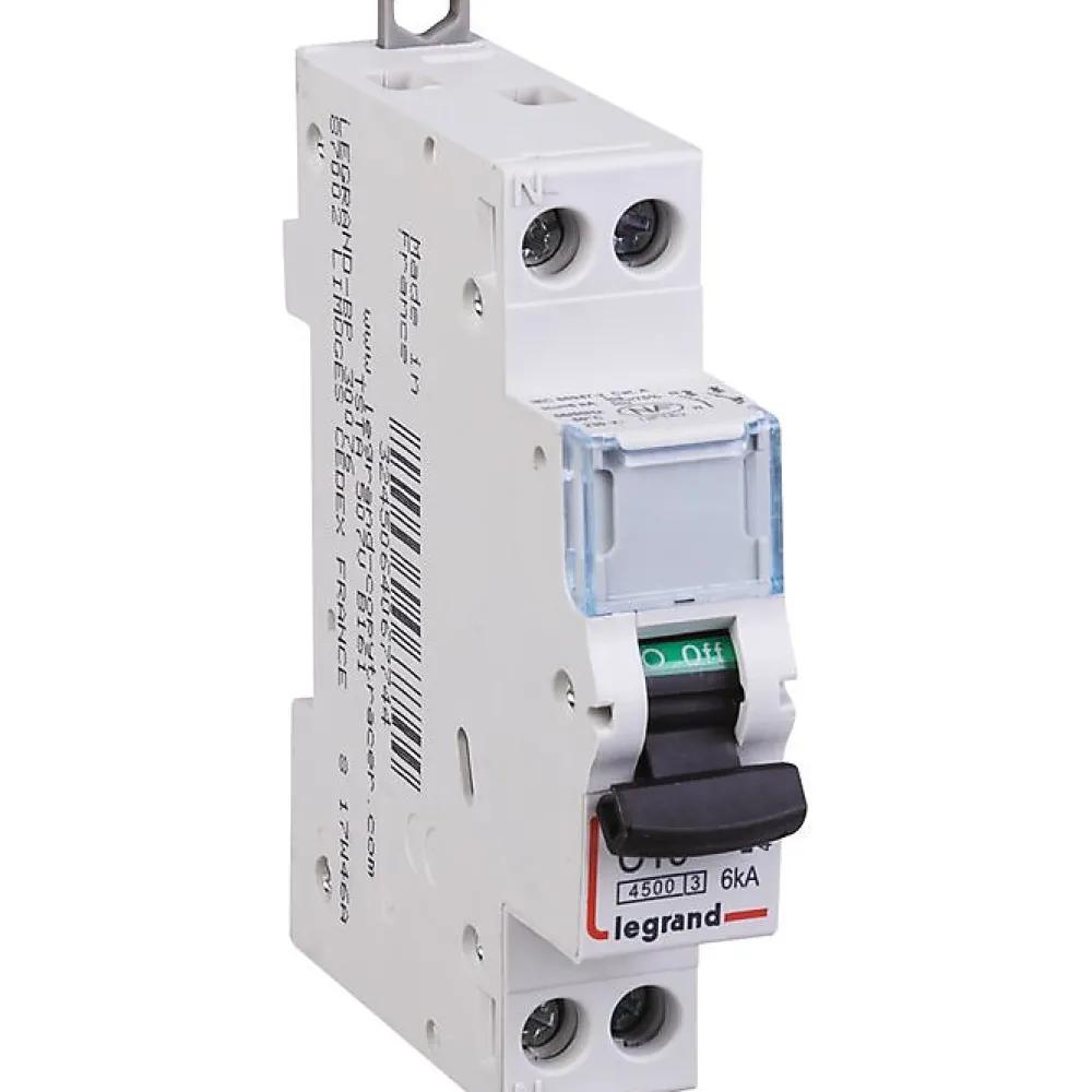 Legrand Disjoncteur Et Coupe-Circuit-Disjoncteur vis / vis DNX3 4500 - départ - 4,5 kA - courbe C - 16 A -