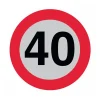Lem Select Disque adhésif diam 200 limitation de vitesse 40 km/h