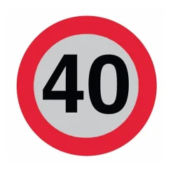 Lem Select Disque adhésif diam 200 limitation de vitesse 40 km/h