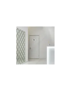 Thirard Disque de signalisation Espace Bébé , à visser, inox brossé, marquage noir, diamètre 76mm -