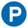 Chapuis Panneau De Signalisation-Disque de signalisation "Parking" Ø28