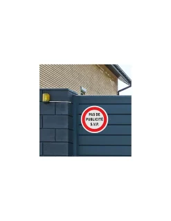 Thirard Disque de signalisation Pas de publicité, polystyrène rigide adhésif, diamètre 80mm -