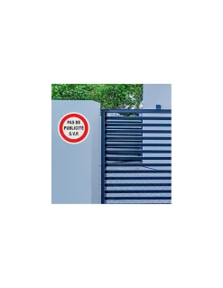 Thirard Disque de signalisation Pas de publicité, polystyrène rigide adhésif, diamètre 80mm -
