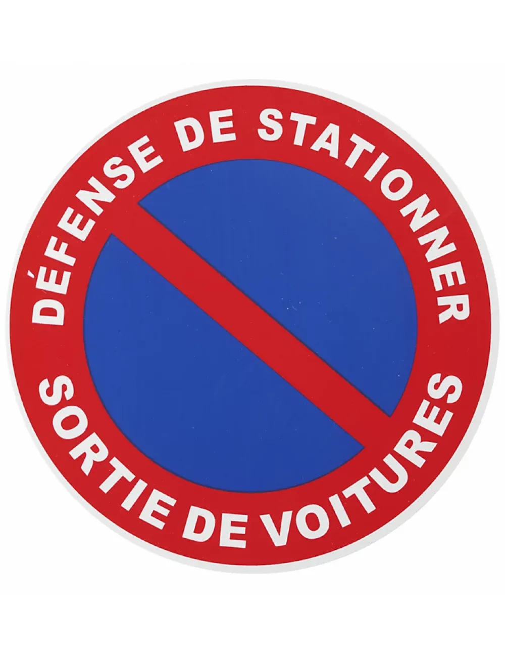 Thirard Panneau De Signalisation-Disque de signalisation Sortie de voiture, polystyrène rigide adhésif, diamètre 180mm -