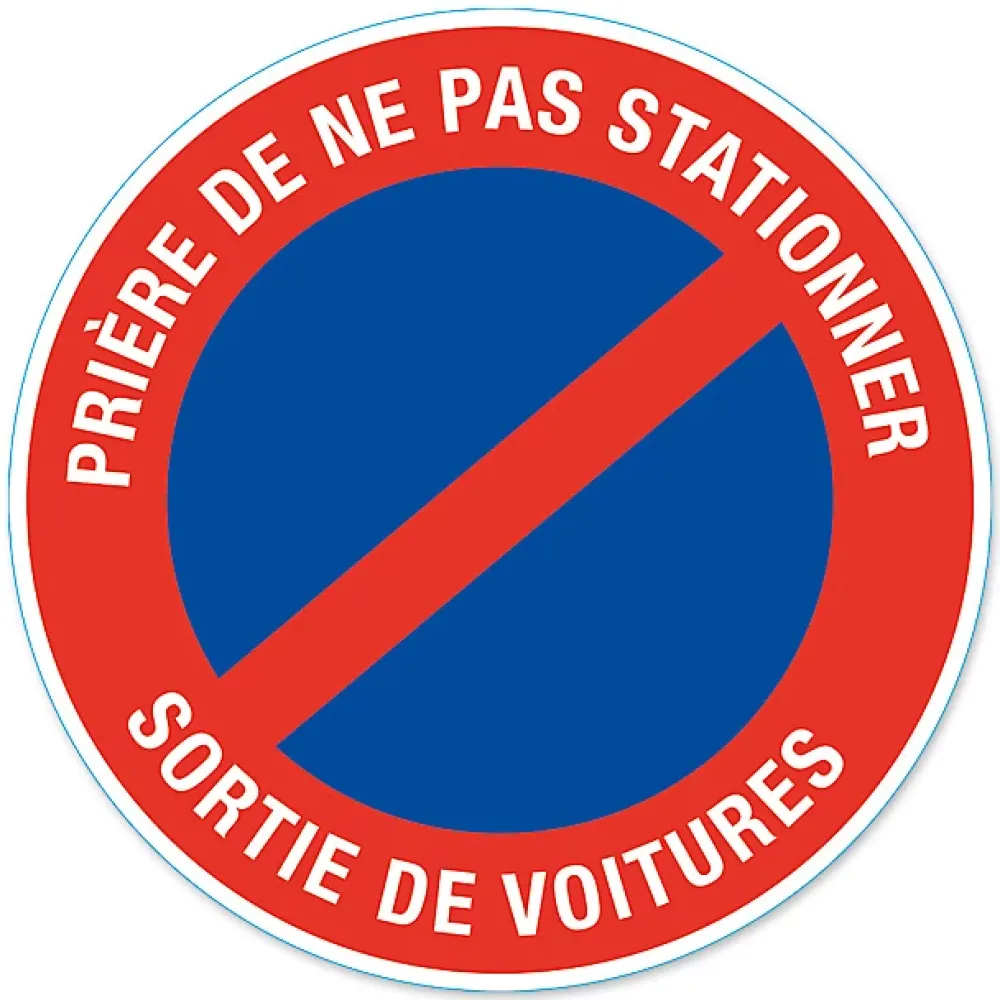 Chapuis Panneau De Signalisation-Disque de signalisation "Sortie de voiture"