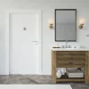 Thirard Disque de signalisation WC Handicapé , à visser, inox brossé, marquage noir, diamètre 76mm -