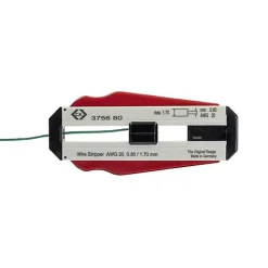 V33 Pince À Dénuder-Dénudeur de fil C.K T3756 0,80 mm adapté pour fils PVC et PTFE, butée réglable, lames en acier trempé