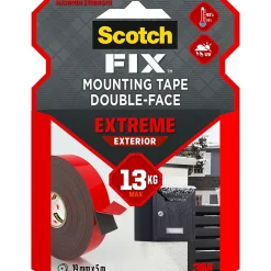 Scotch Double face extérieur Extrême 19 mm x 5 m noir, 13 kg