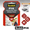 Scotch Double face intérieur 3M 19 mm x 1.5 m blanc, 12 kg