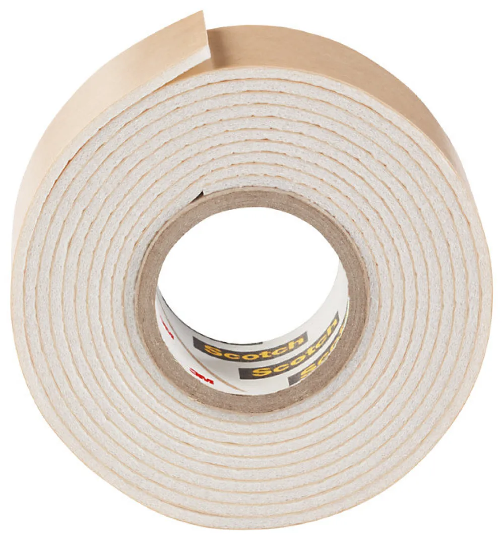 Scotch Double face miroir 3M 19 mm x 1.5 m blanc, 5 kg
