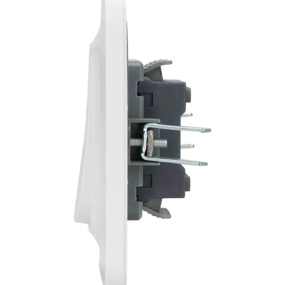 Jacobsen Double interrupteur Kennet blanc complet