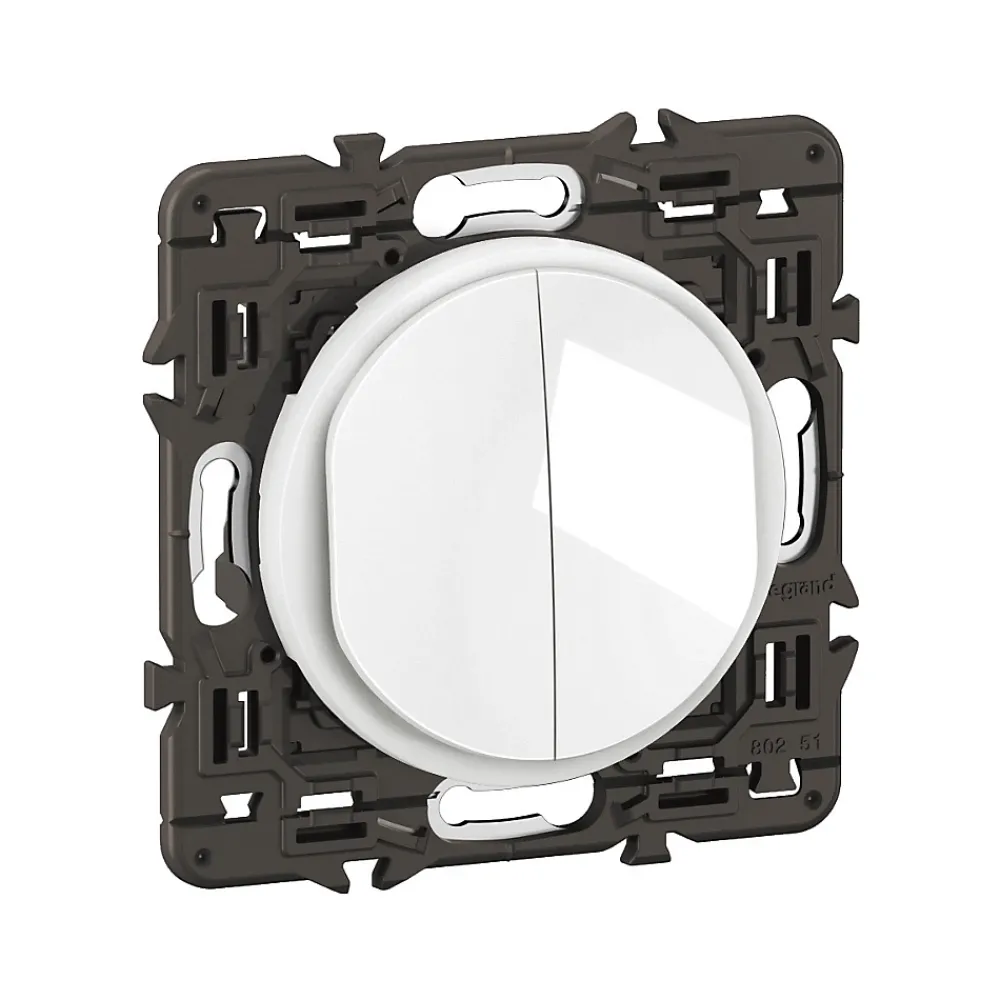 Legrand Double interrupteur va-et-vient Céliane 10A blanc