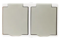 Zenitech Boite D'Encastrement-Double prise 2P+T étanche IP54 -