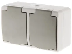 Zenitech Boite D'Encastrement-Double prise 2P+T étanche IP54 -