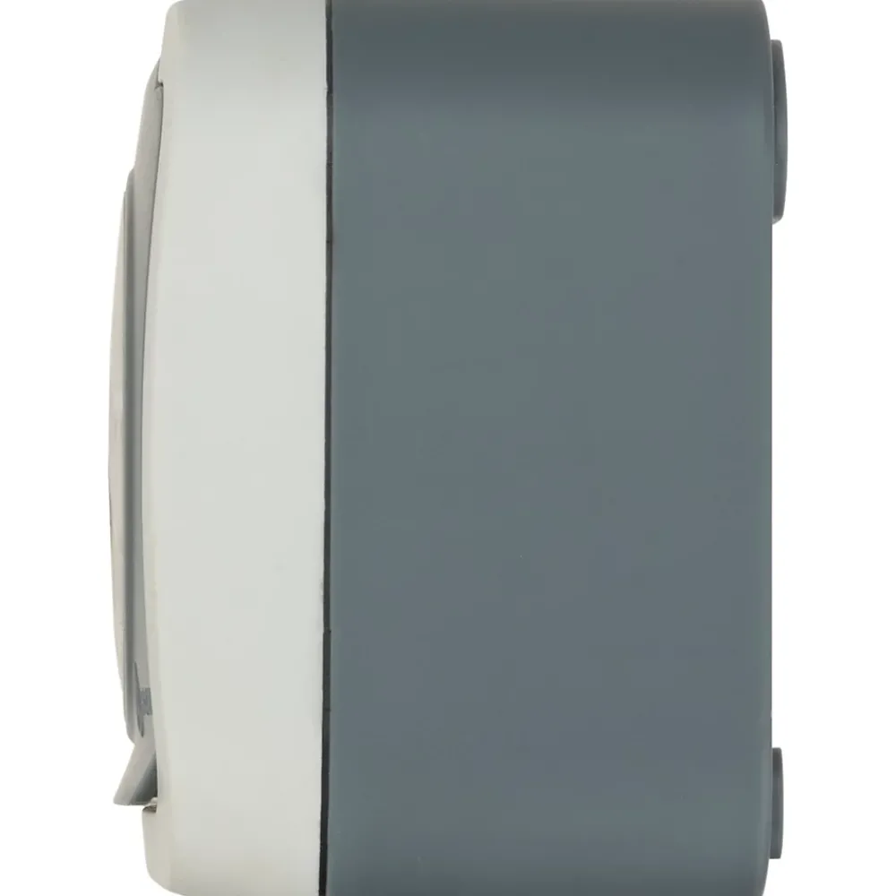 Jacobsen Prise Étanche-Double prise étanche en saillie gris complet