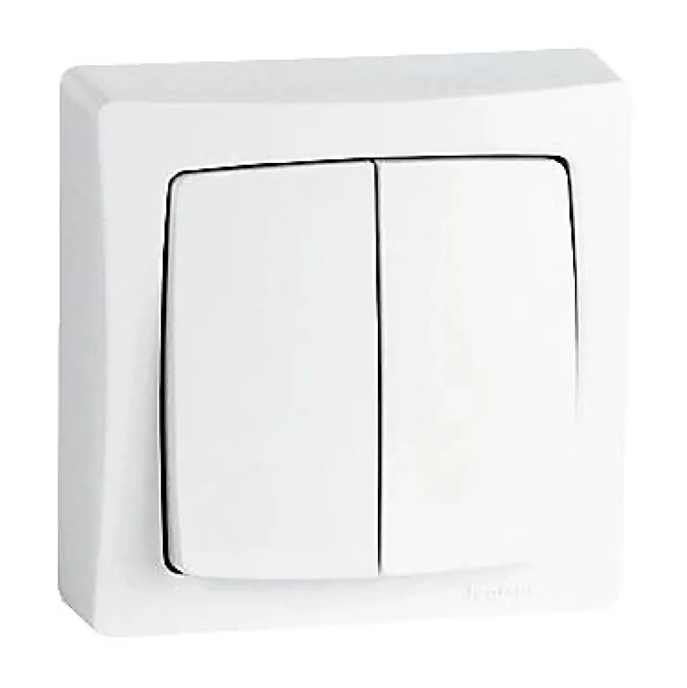 Legrand Interrupteur En Saillie-Double va-et-vient ASL blanc