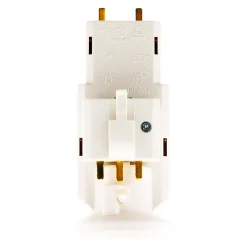 Zenitech Douille Électrique-Douille avec Fiche DCL 6A 250V B22 - Blanc -