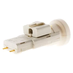 Zenitech Douille Électrique-Douille avec Fiche DCL 6A 250V B22 - Blanc -