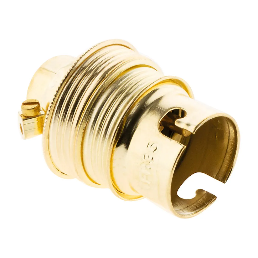 Zenitech Douille B22 acier laitonné double bague -