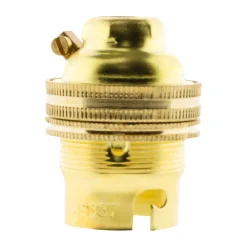 Zenitech Douille Électrique-Douille B22 laiton bague borne de terre - double -