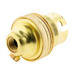 Zenitech Douille Électrique-Douille B22 laiton bague borne de terre - double -
