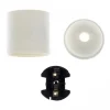 Lnd Douille Électrique-Douille Blanche E27 en Thermoplastique à Chemise Lisse Idéale pour Vos Créations DIY