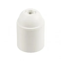 Lnd Douille Électrique-Douille Blanche E27 en Thermoplastique à Chemise Lisse Idéale pour Vos Créations DIY