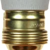 Lebenoid Douille Électrique-Douille E27 acier laitonné - Raccord diamètre 10mm - Lébénoïd