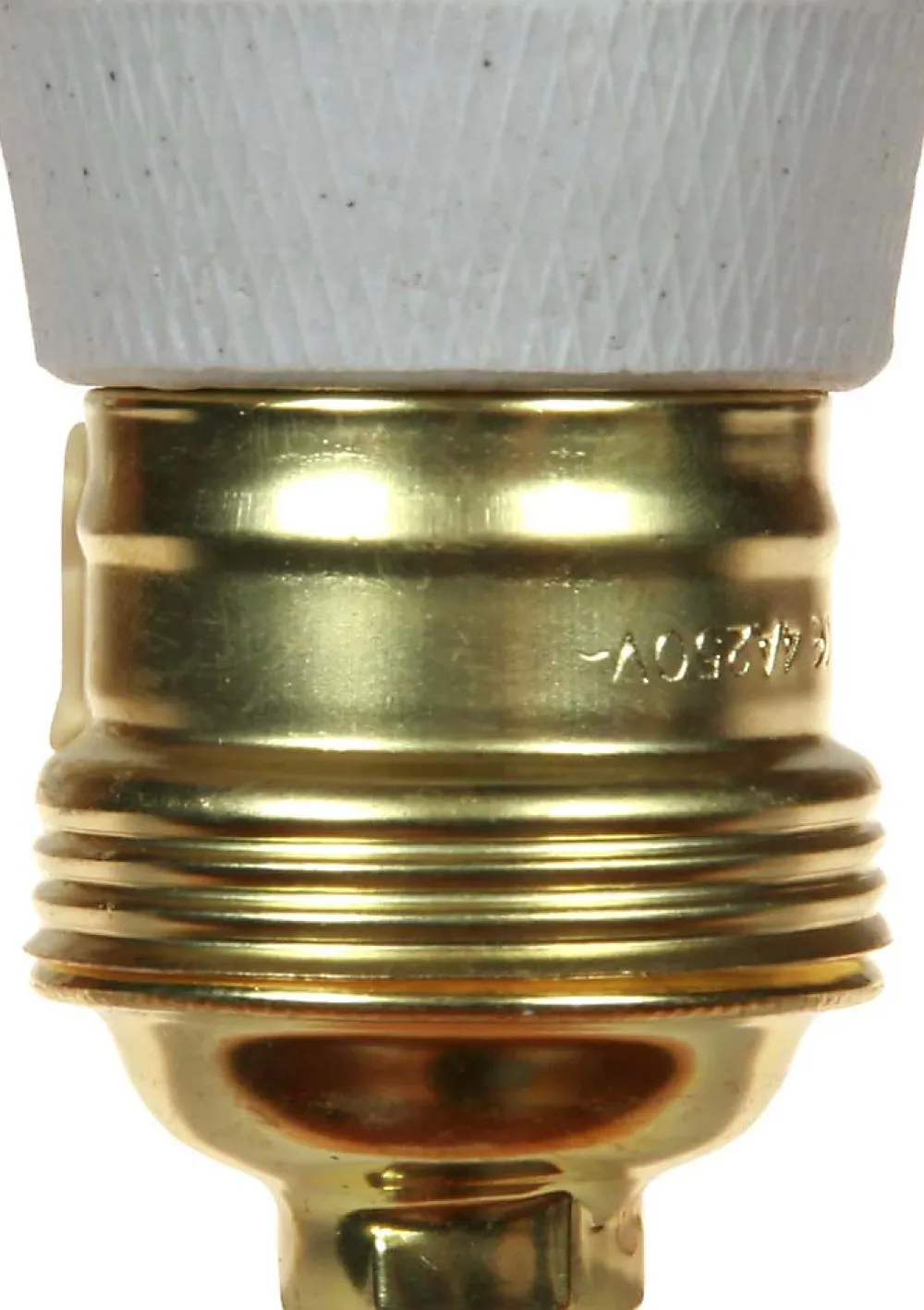 Lebenoid Douille Électrique-Douille E27 acier laitonné - Raccord diamètre 10mm - Lébénoïd