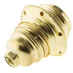 Zenitech Douille Électrique-Douille E27 acier laitonné