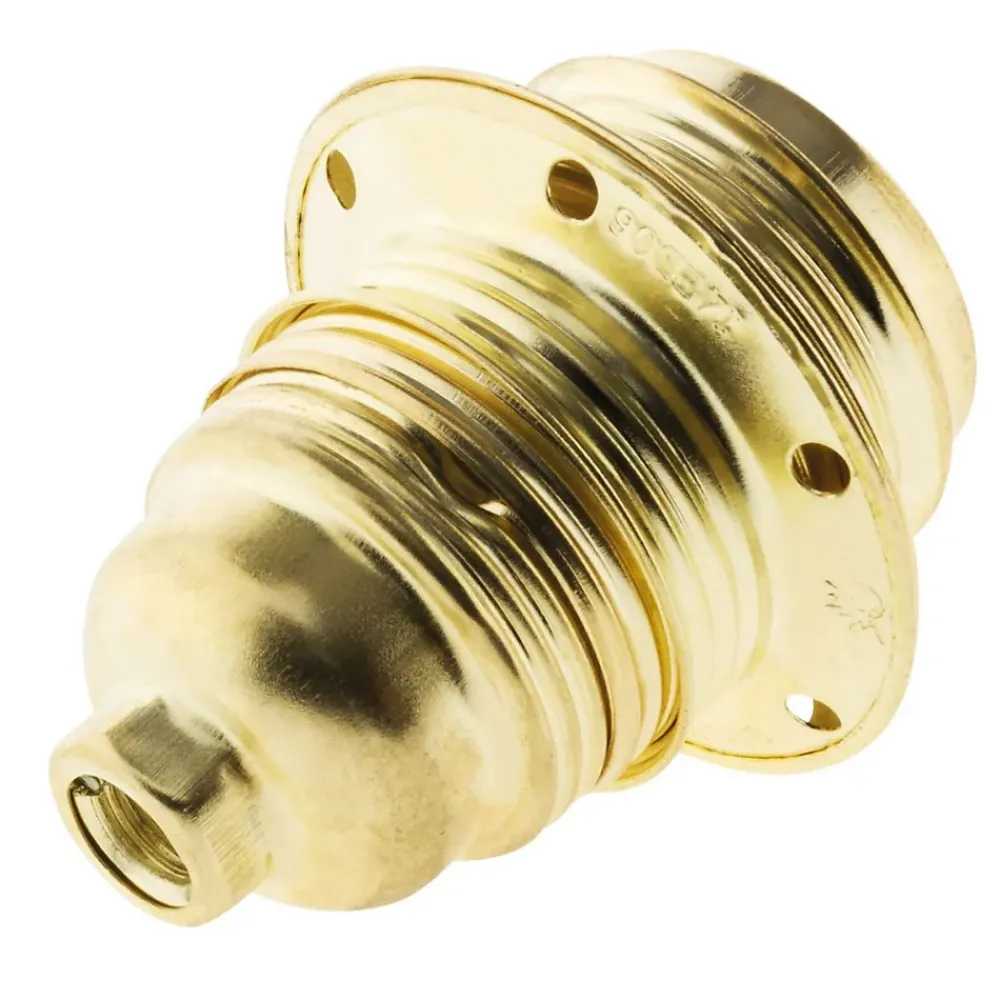 Zenitech Douille Électrique-Douille E27 acier laitonné
