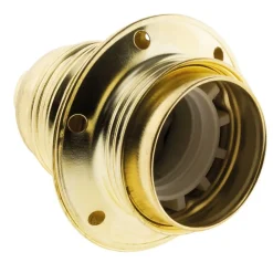 Zenitech Douille Électrique-Douille E27 acier laitonné