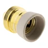 Zenitech Douille Électrique-Douille E27 en laiton avec collerette porcelaine -