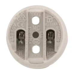 Zenitech Douille E27 porcelaine à vis - Blanc -