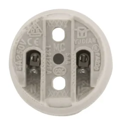 Zenitech Douille E27 porcelaine à vis - Blanc -