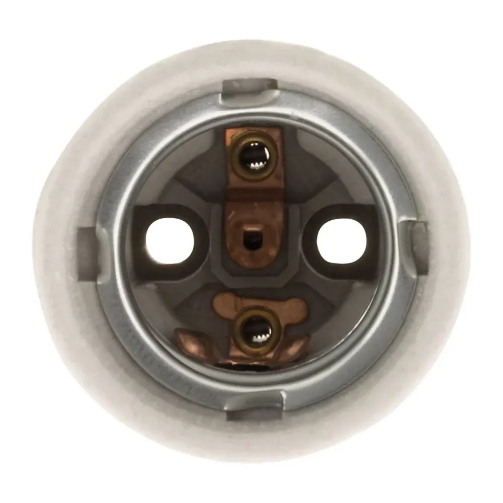 Zenitech Douille E27 porcelaine à vis - Blanc -