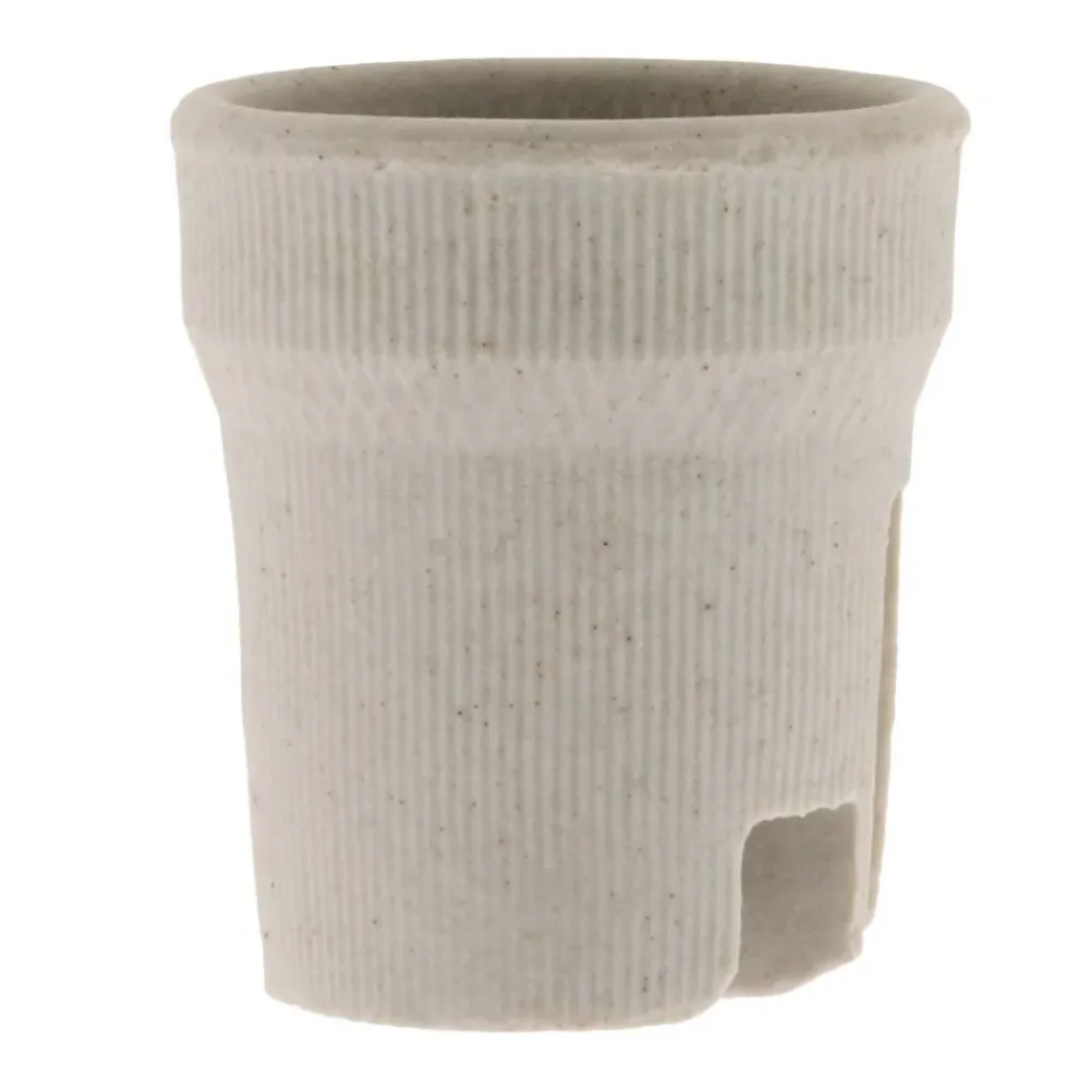 Zenitech Douille E27 porcelaine à vis - Blanc -