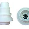 Diall Douille E14 semi fileté + bague blanc