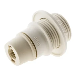 Zenitech Douille Électrique-Douille E14 simple bague - Blanc -
