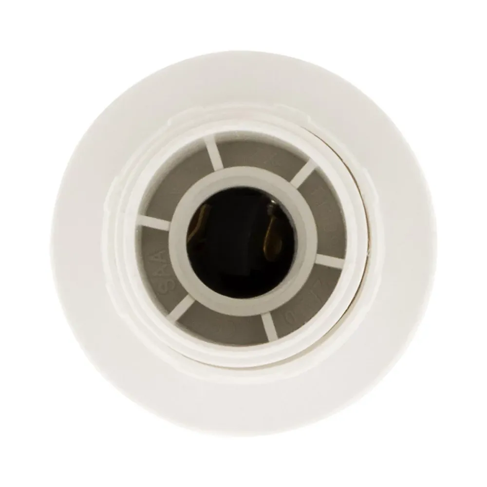 Zenitech Douille Électrique-Douille E14 simple bague - Blanc -