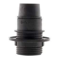 Zenitech Douille Électrique-Douille E14 simple bague - Noir -