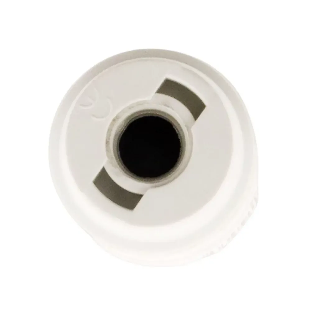 Zenitech Douille lisse sans bague E14 - Blanc -