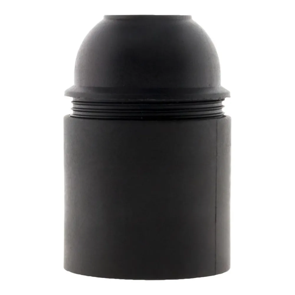 Zenitech Douille Électrique-Douille lisse sans bague E27 - Noir -